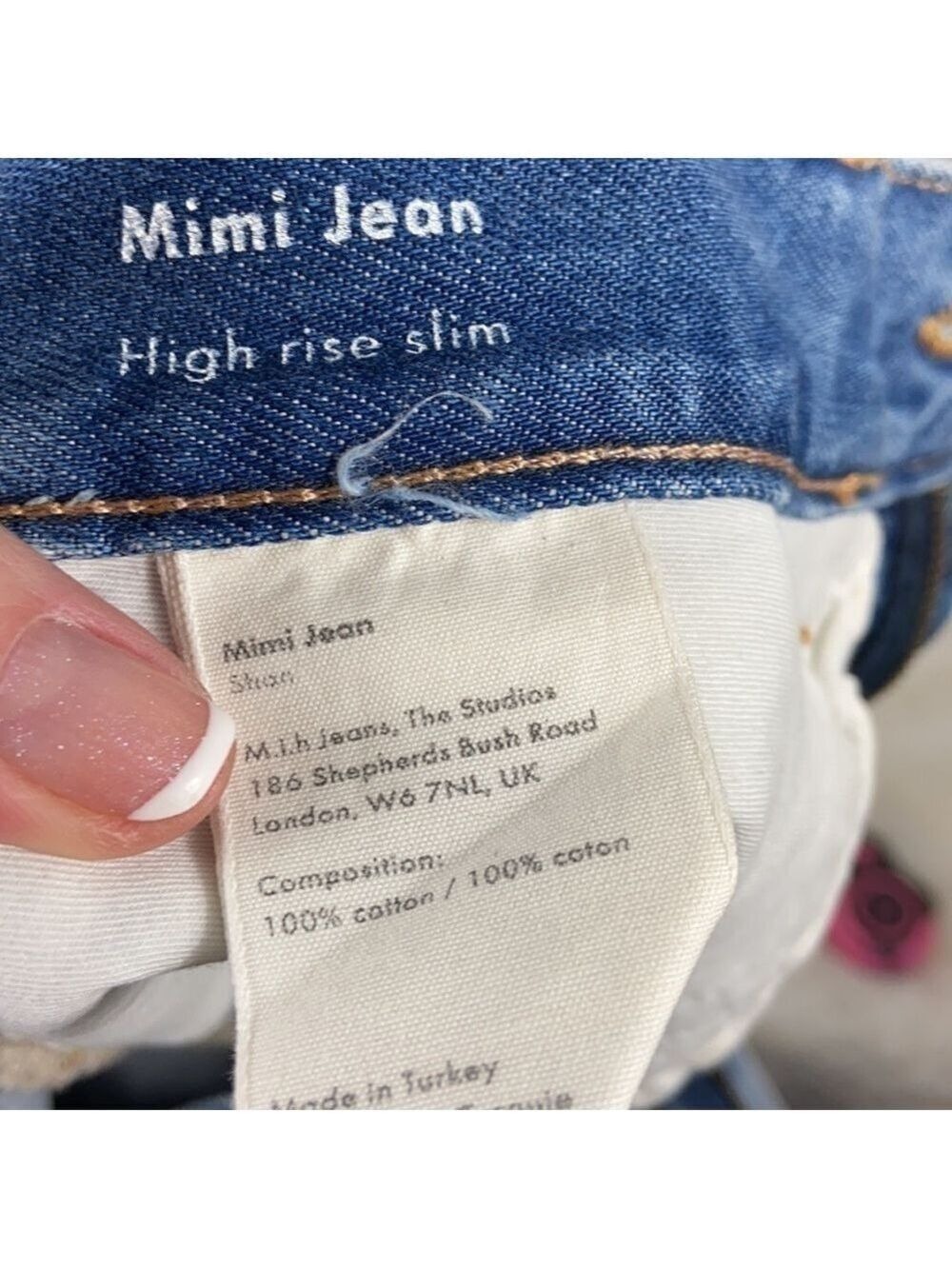 Anthropologie M.i.h Jeans Mimi High Rise Slim jeans size 28 - Picture 8 of 15
